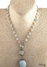 Boho Necklace, RH Amazonite, Crystal Green Natural Stone